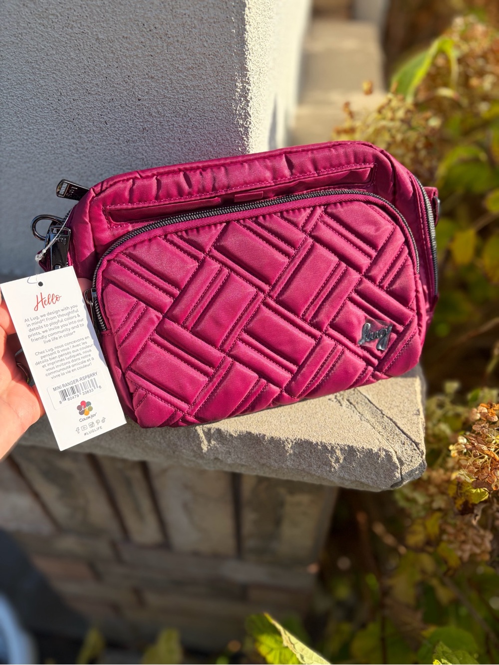 NWT Lug Ranger Mini Crossbody Bag in Raspberry